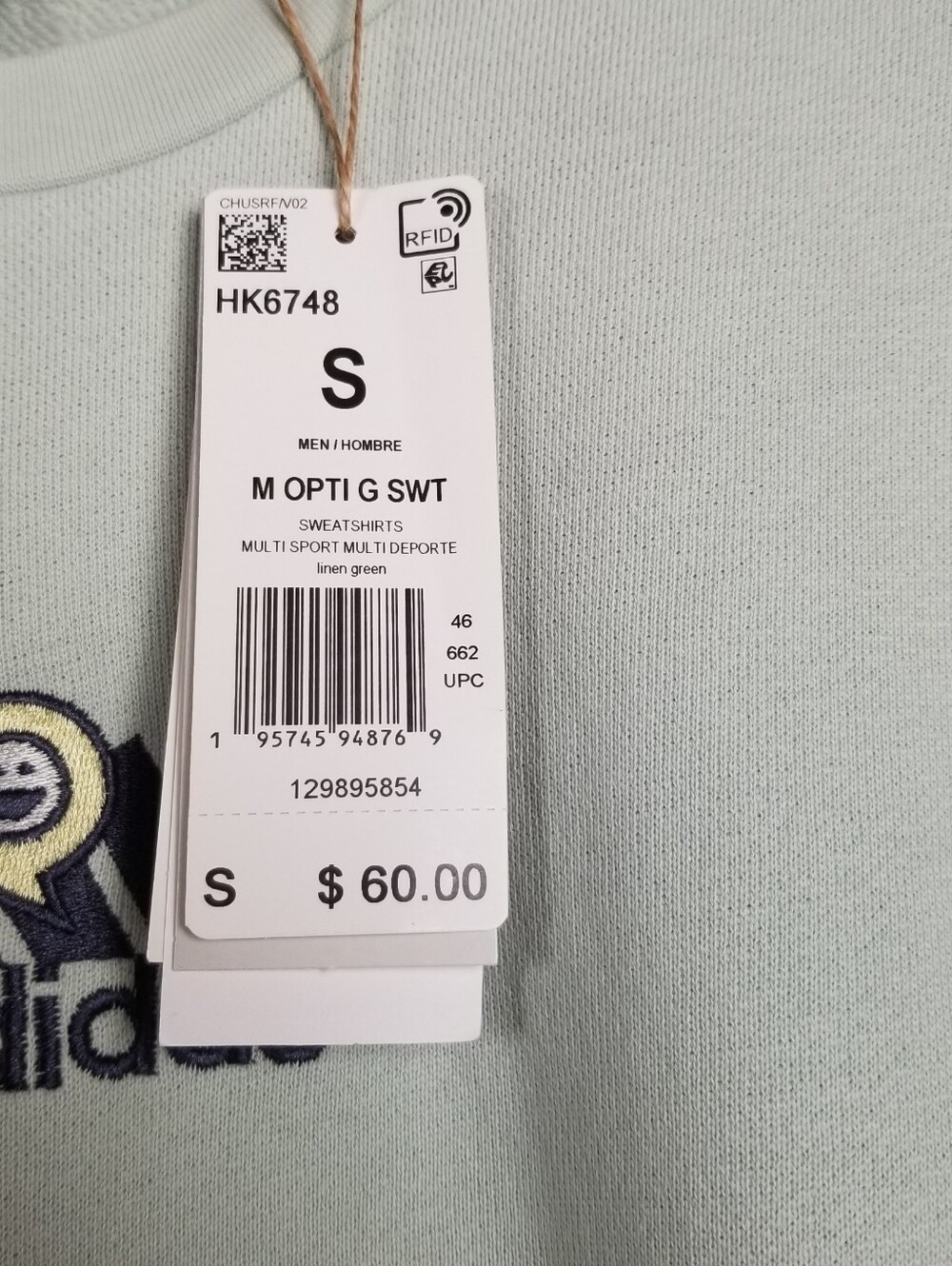 Adidas Optimoticons Crewneck Sweatshirt Size Small NWT - Picture 9 of 9